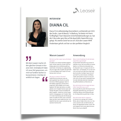 Diana Cil Erfahrungsbericht