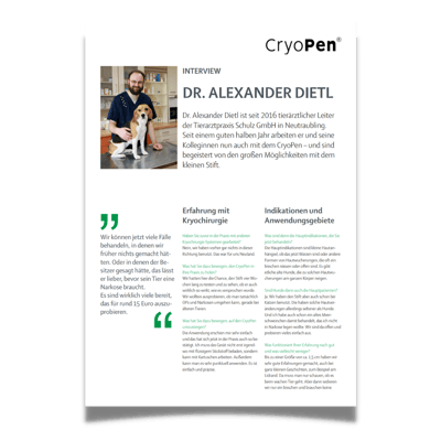 CryoPen Vet Efahrungsbericht