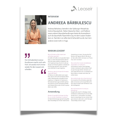 Leaseir Andreea User Story